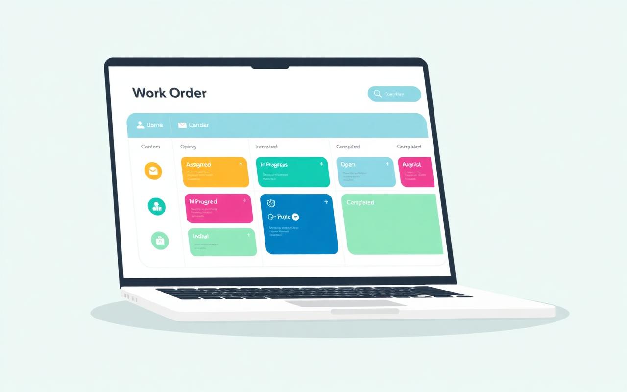 Work order dashboard